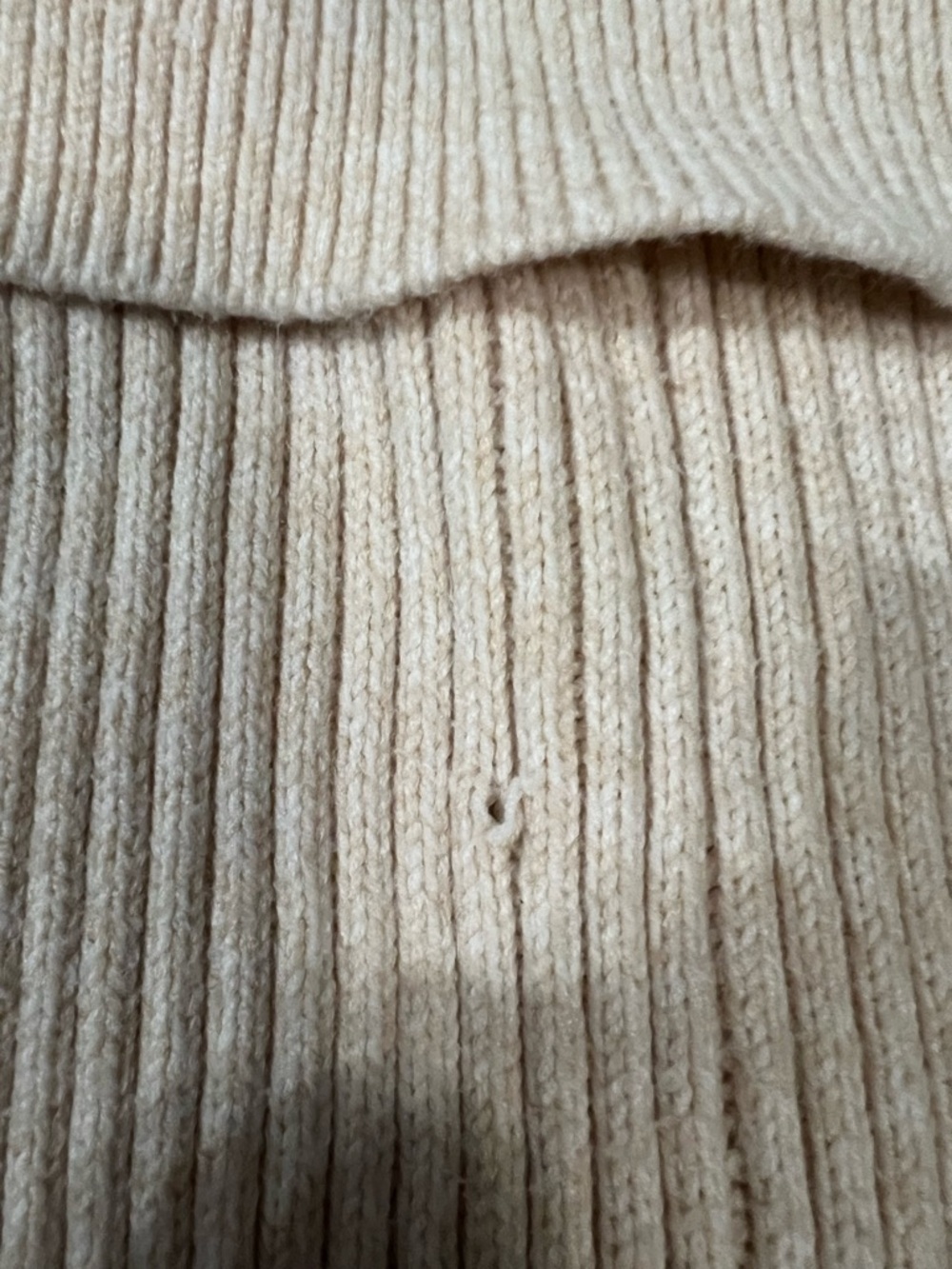 aerie Ribbed Wide-Leg Knit Pants in Light Beige - Picture 6 of 6